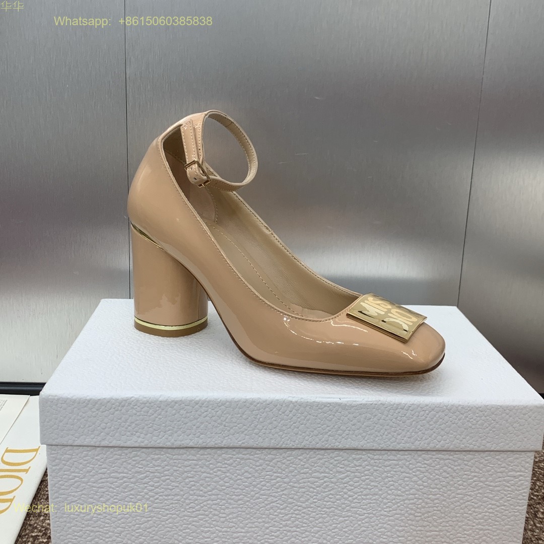 Christian Dior Pump ankle strap Women Heels Shoes