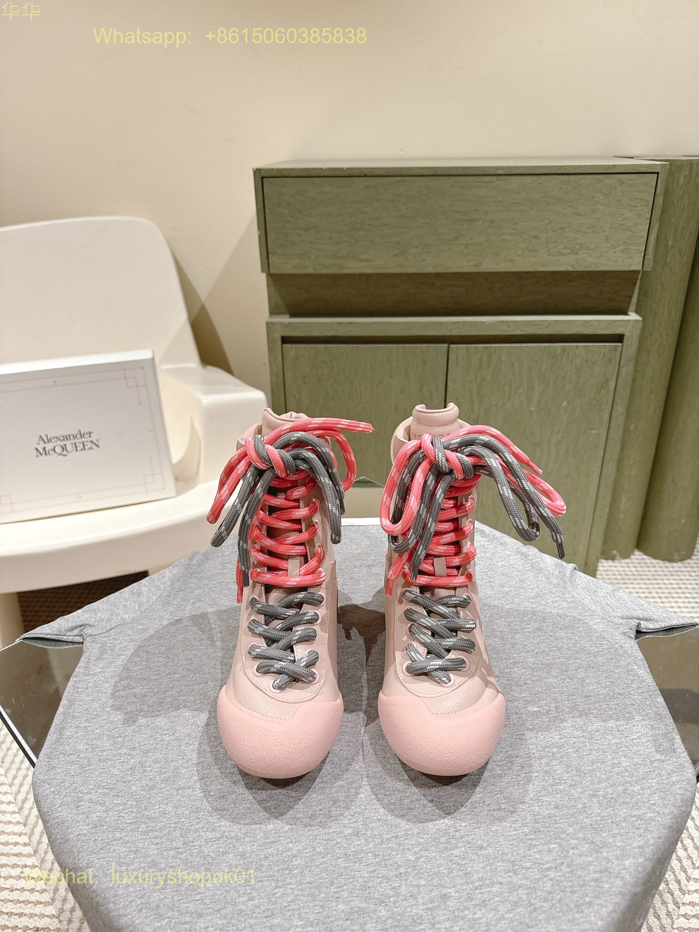 Alexander McQueen Flexion High top Sneaker ankle boot Mens Women Shoes