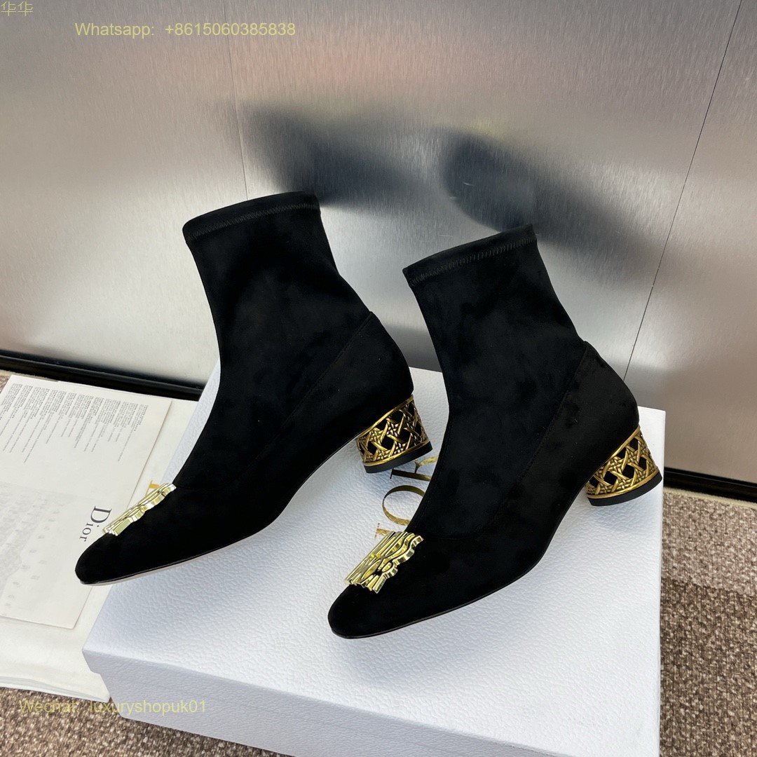 Dior Icon Heeled Ankle Boot Miss Dior Women Shoes