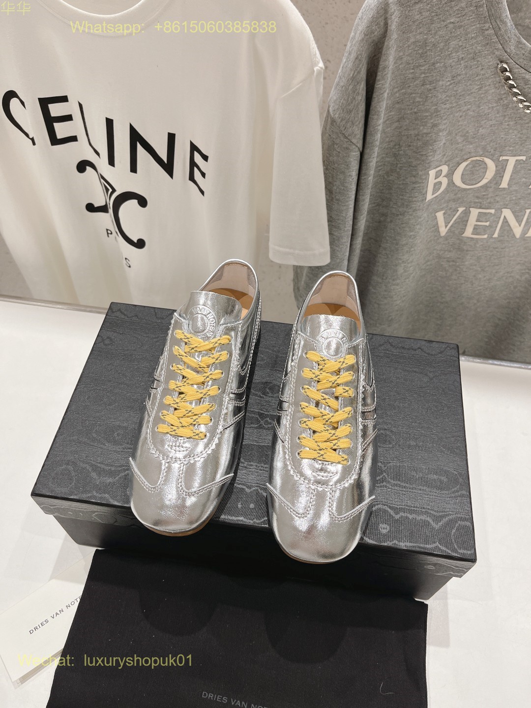 Dries Van Noten Leather sneakers Women Mens Shoes