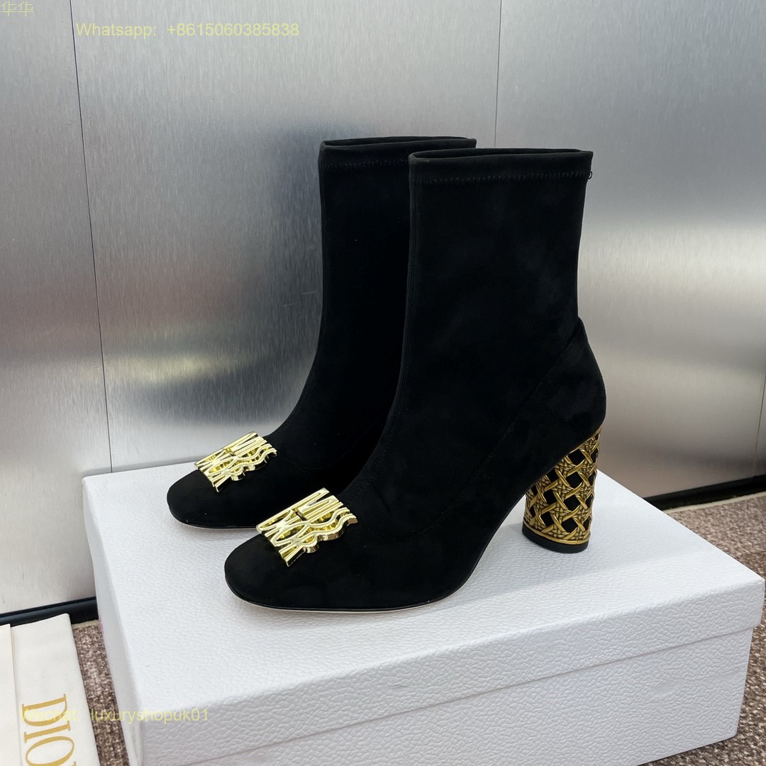 Dior Icon Heeled Ankle Boot Miss Dior Women Shoes