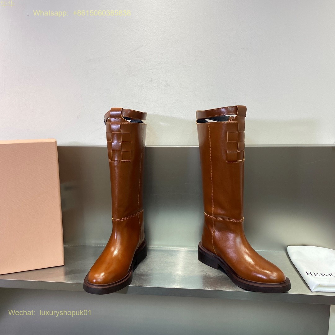 Hereu Anella Interwoven-Detailed Slip-On Boots Women Shoes