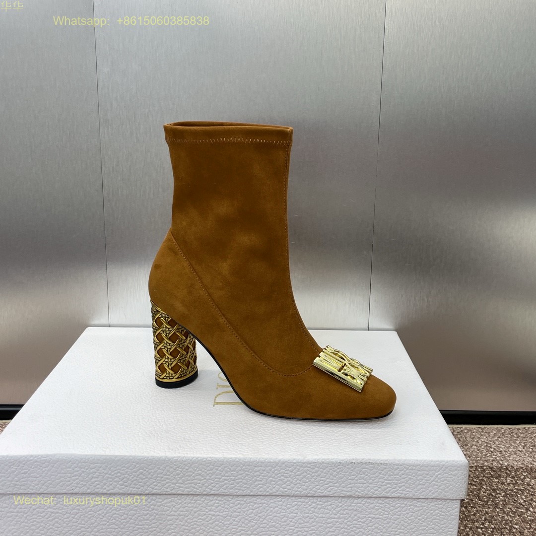 Dior Icon Heeled Ankle Boot Miss Dior Women Shoes