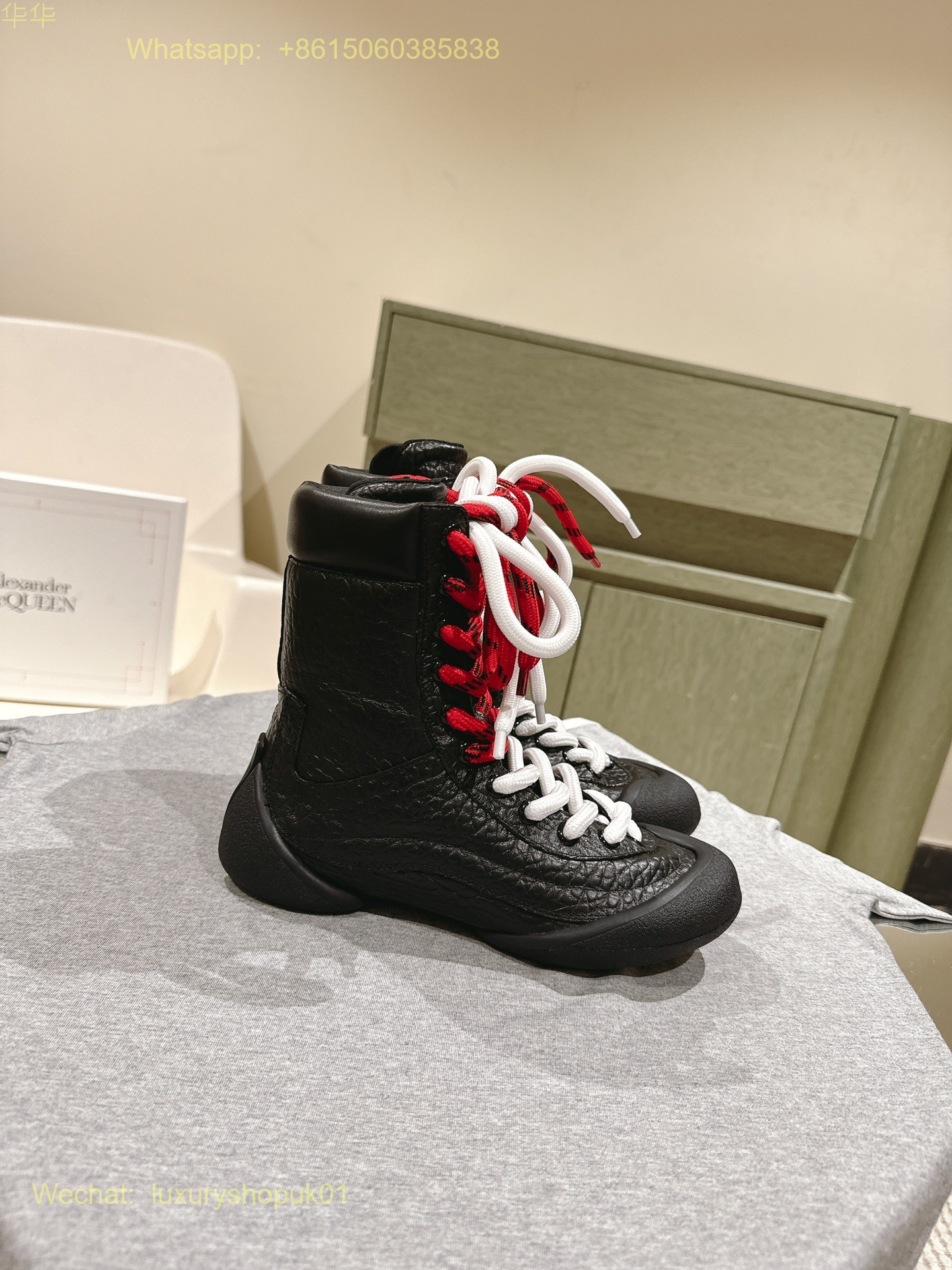 Alexander McQueen Flexion High top Sneaker ankle boot Mens Women Shoes