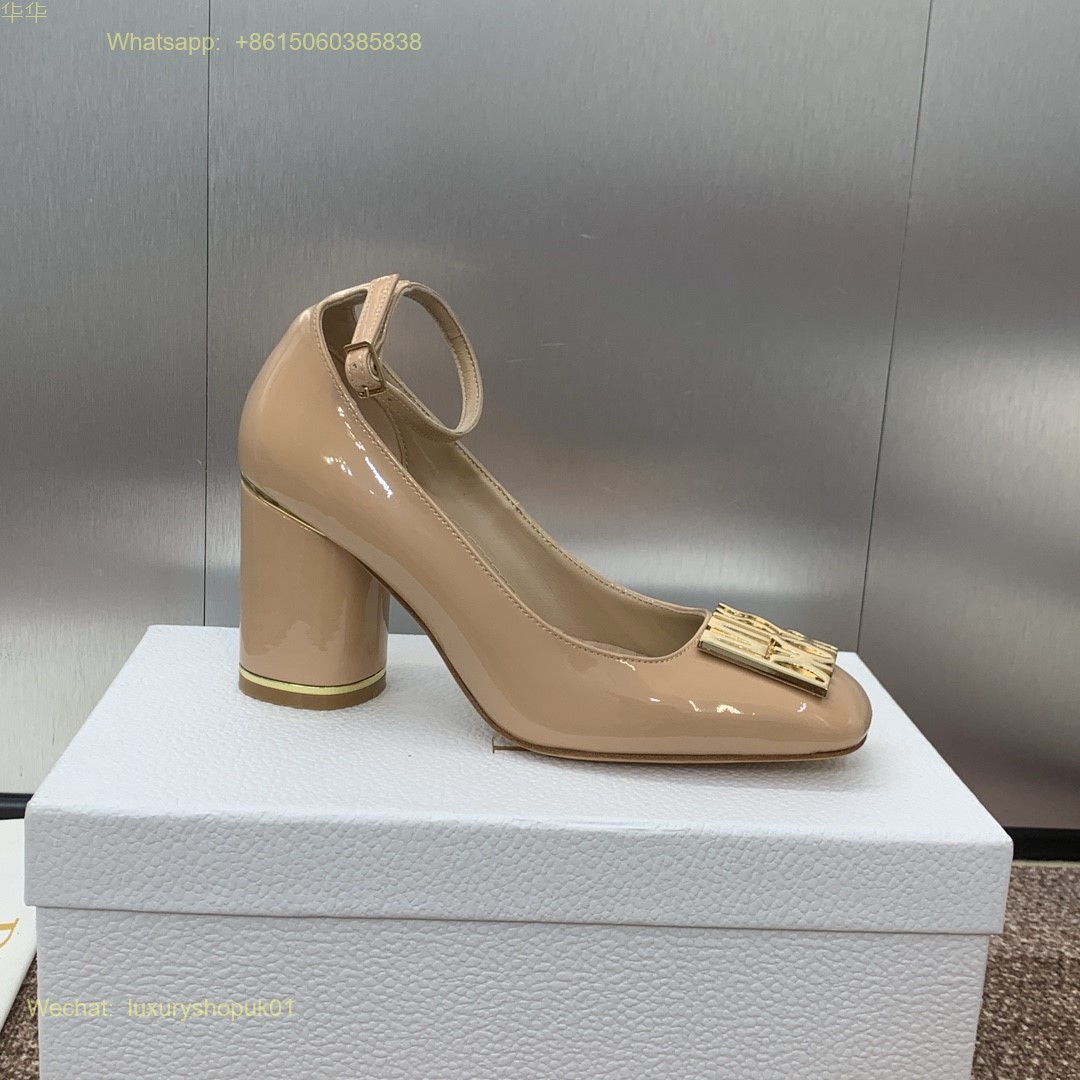 Christian Dior Pump ankle strap Women Heels Shoes