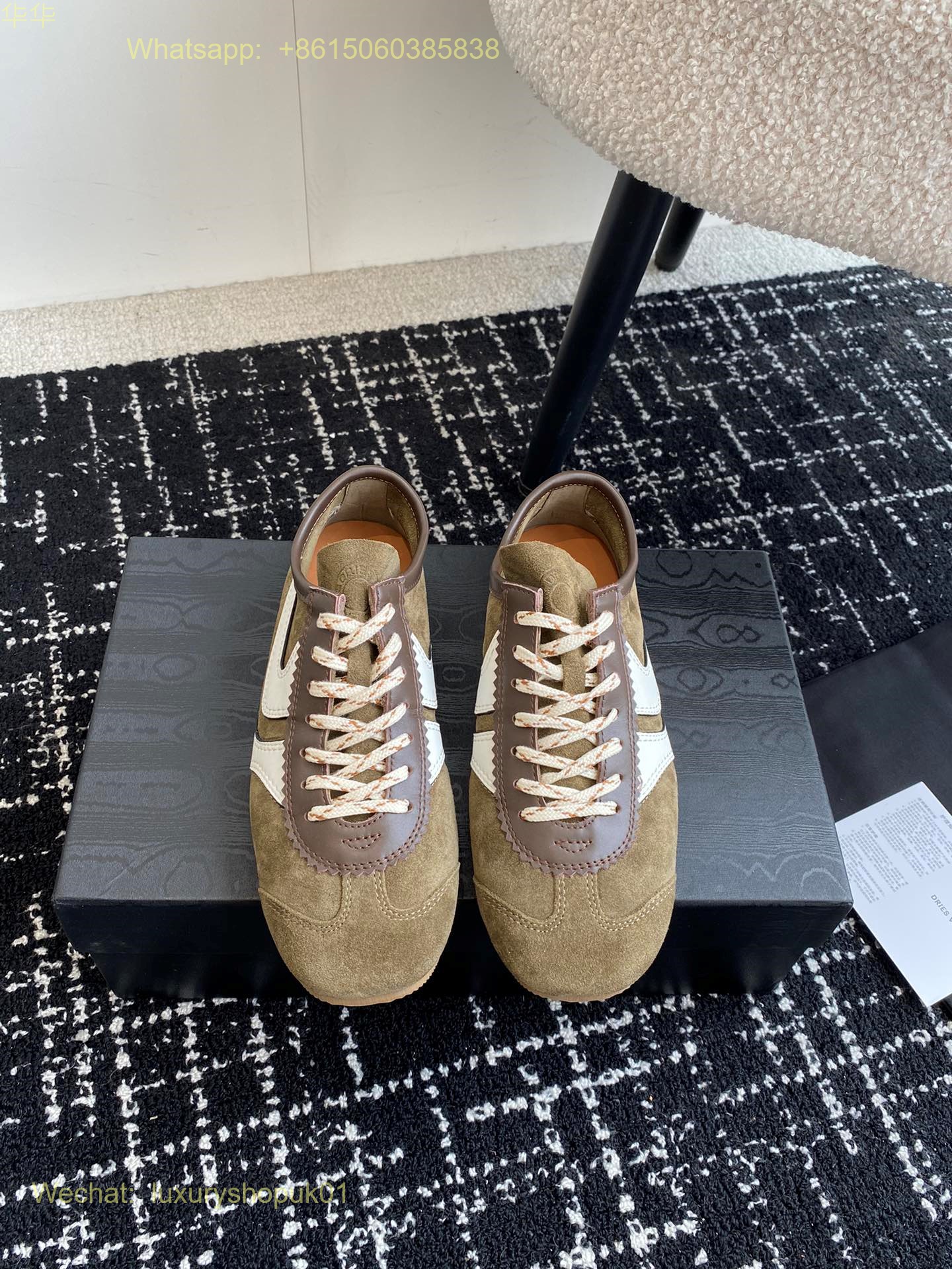 DRIES VAN NOTEN suede Leather sneakers Women Mens Shoes