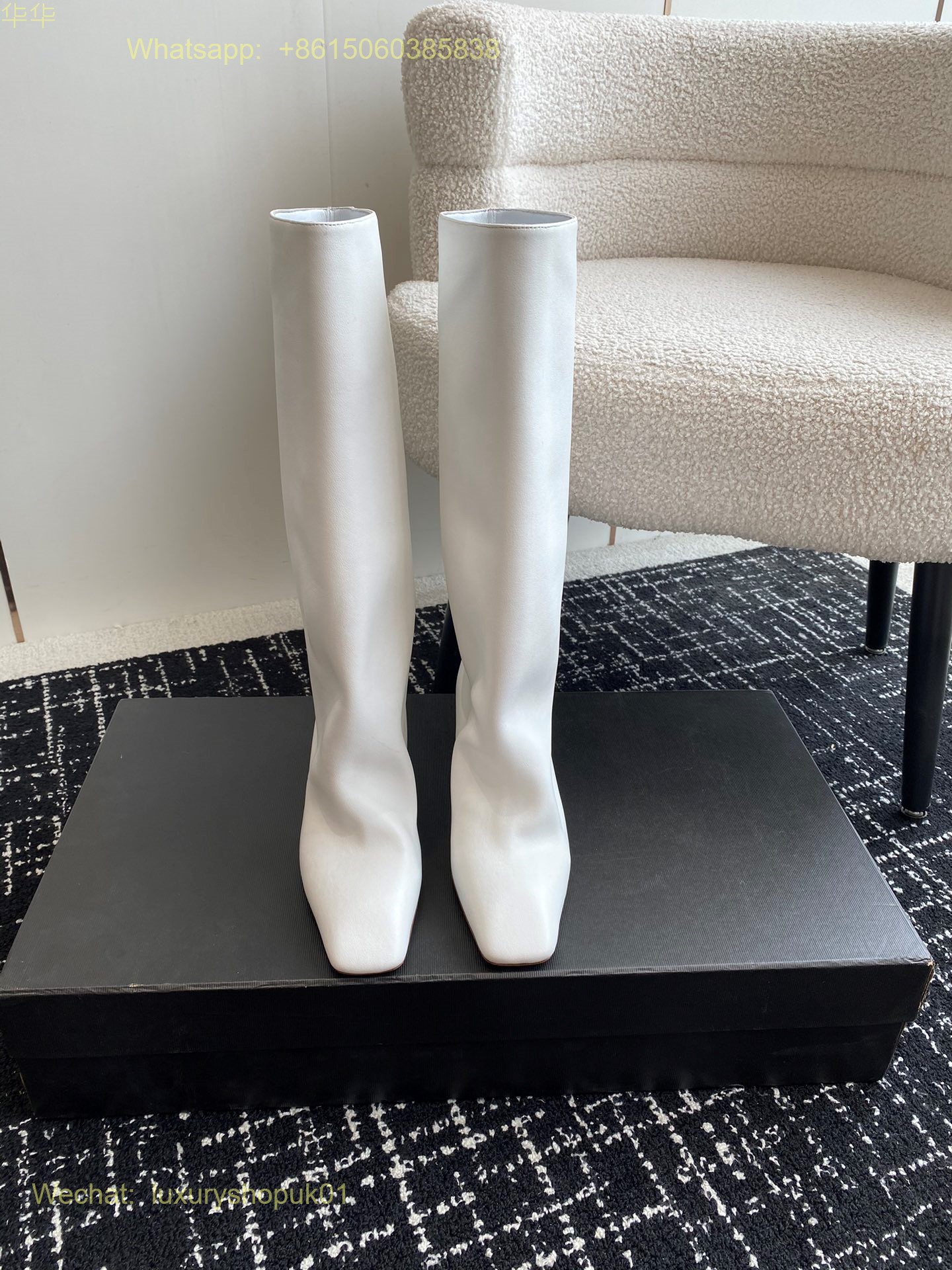 JIL SANDER Wedges Leather boots pointed toe Women Shoes