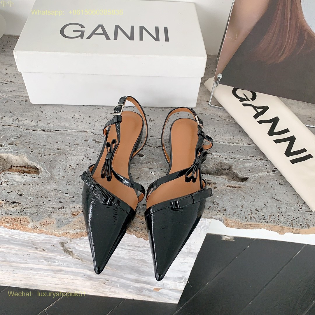 Ganni Bow Slingback Ballerina flat Women Shoes