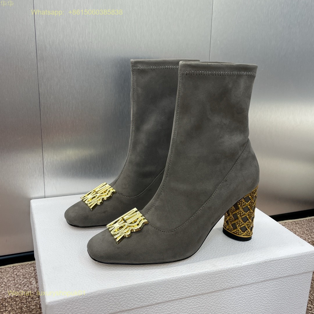 Dior Icon Heeled Ankle Boot Miss Dior Women Shoes