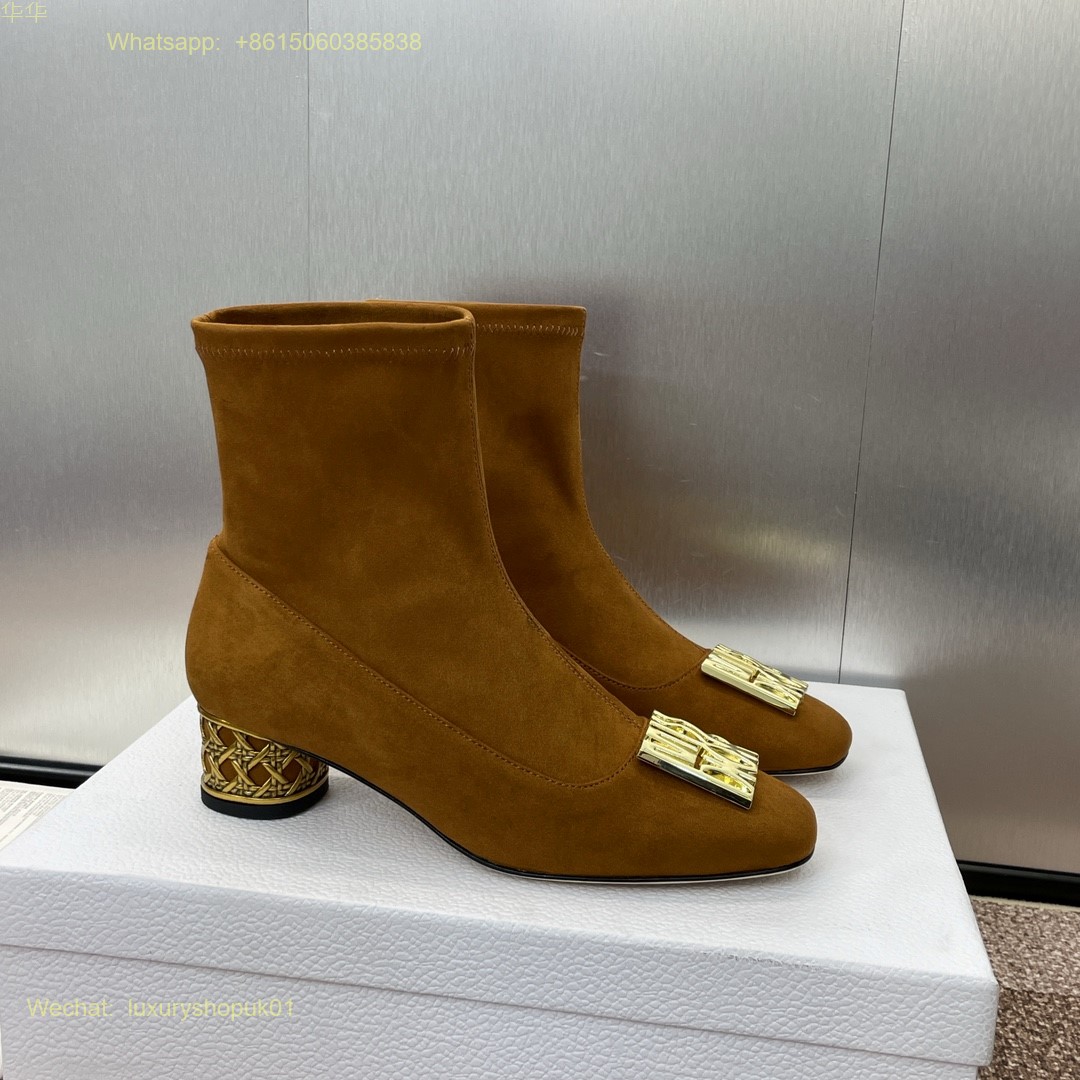 Dior Icon Heeled Ankle Boot Miss Dior Women Shoes