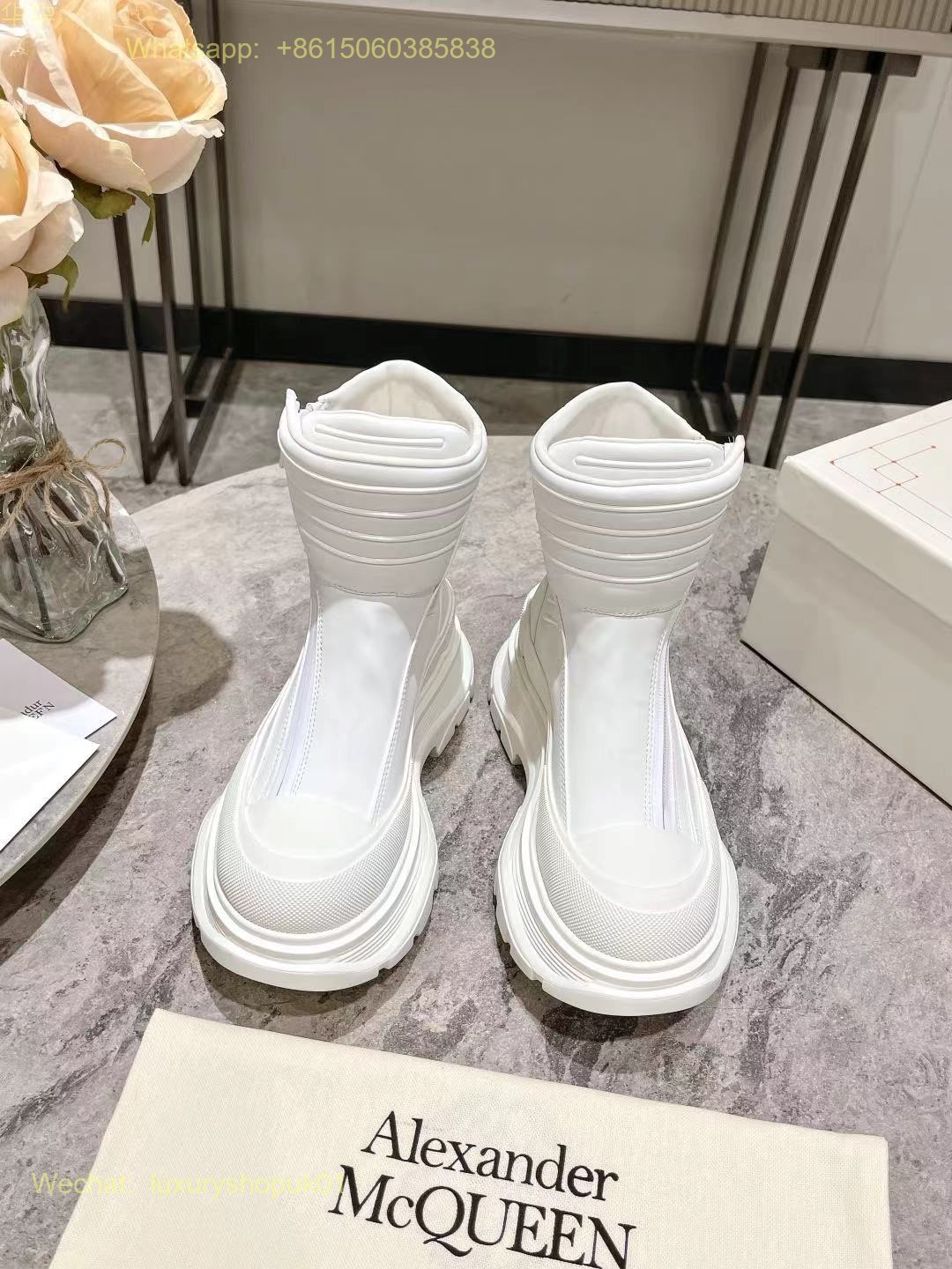 Alexander McQueen Platform high top Sneakers Mens Women Sports Shoes