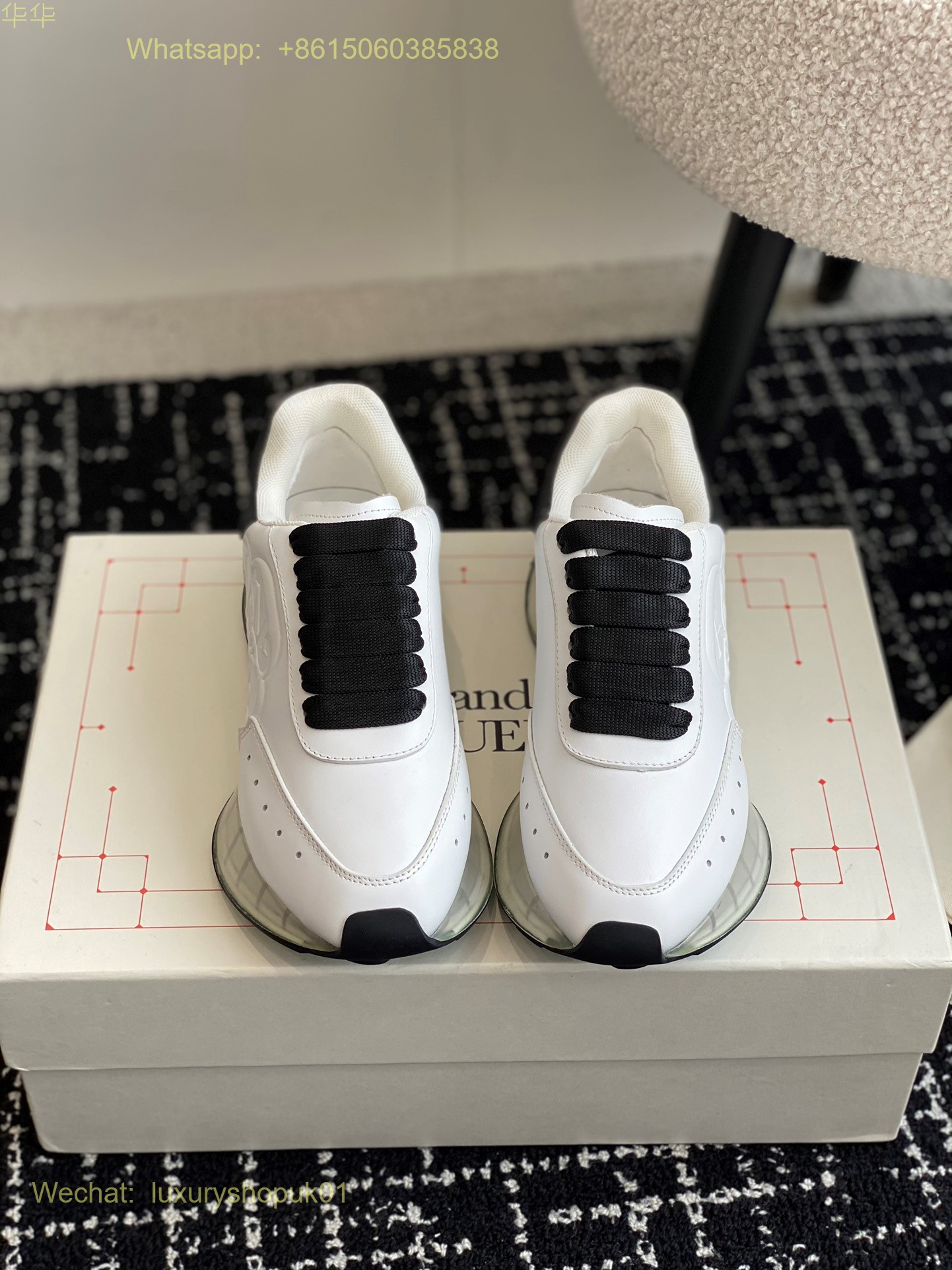 Alexander McQueen Sprint Runner Lace-Up Sneakers Mens Women Shoes