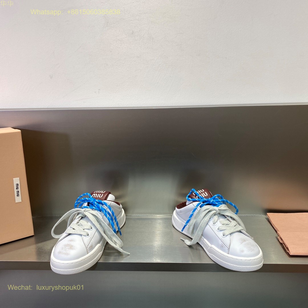 Miu Miu sneaker Mule slip on Slippers Women Shoes