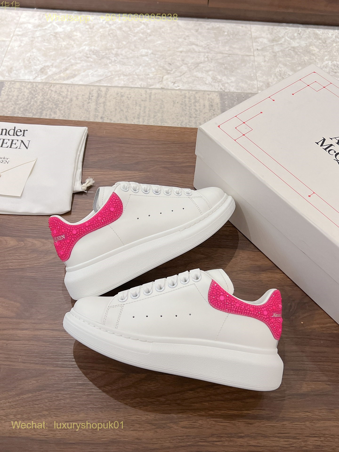 Alexander McQueen Oversized Lace-Up Low-Top Sneakers Mens Women Sports Shoes