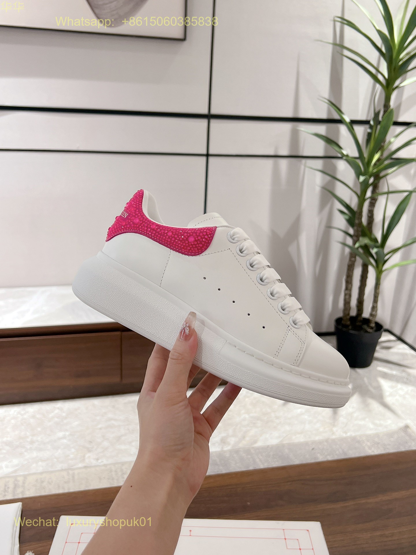 Alexander McQueen Oversized Lace-Up Low-Top Sneakers Mens Women Sports Shoes