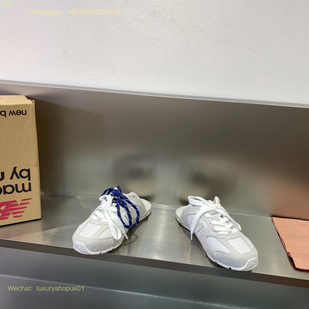 Miu Miu New Balance 530 Sl Suede Mule Slip on slipper Sneakers Mens Women Shoes