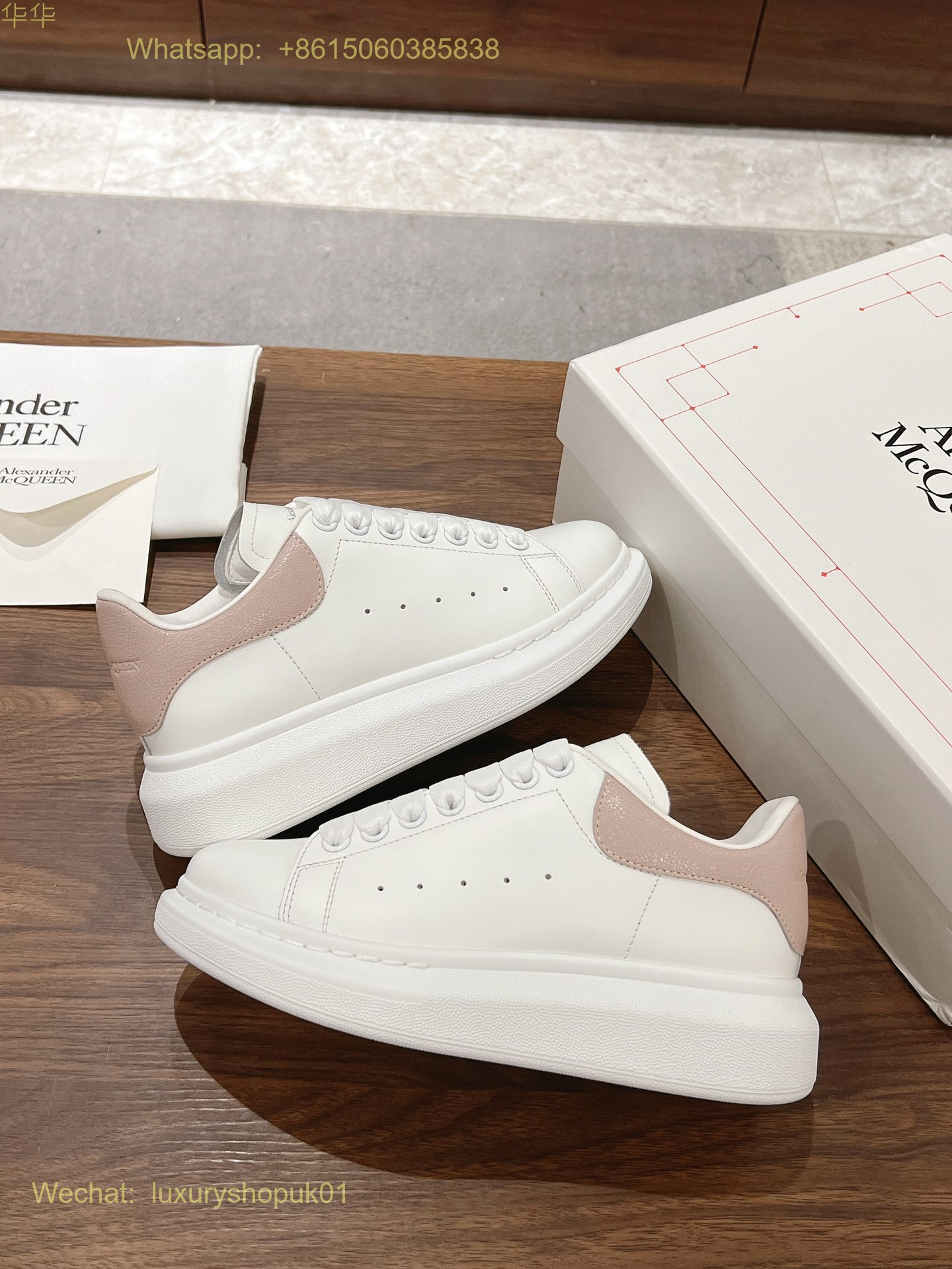 Alexander McQueen Oversized Lace-Up Low-Top Sneakers Mens Women Sports Shoes