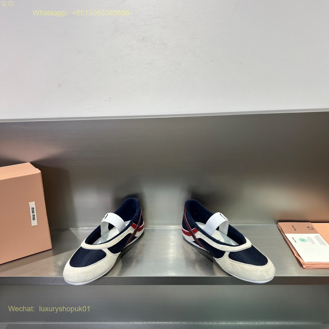 Miu Miu Ballet Flat Strap Women Shoes