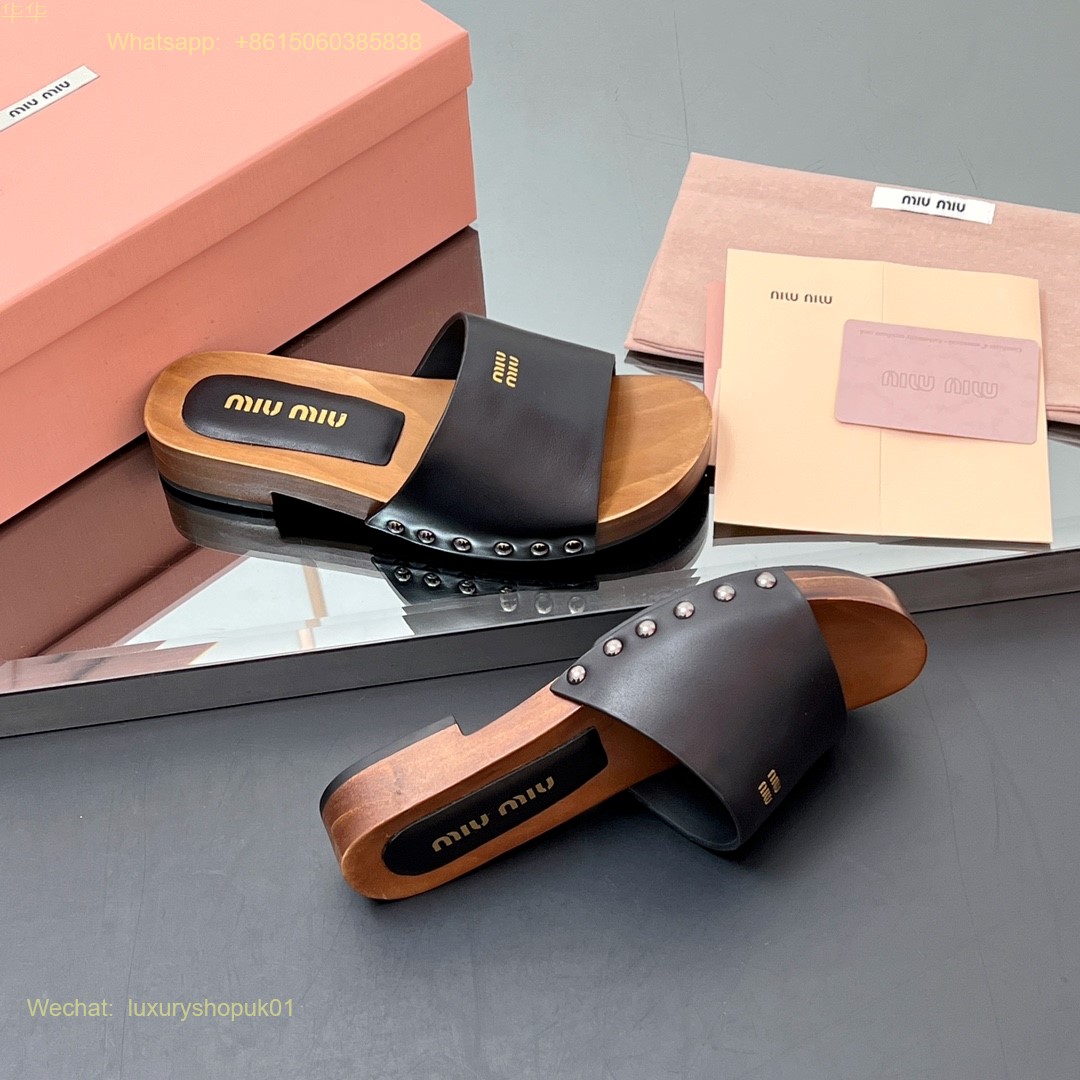 Miu Miu cork slide sandal Women Shoes