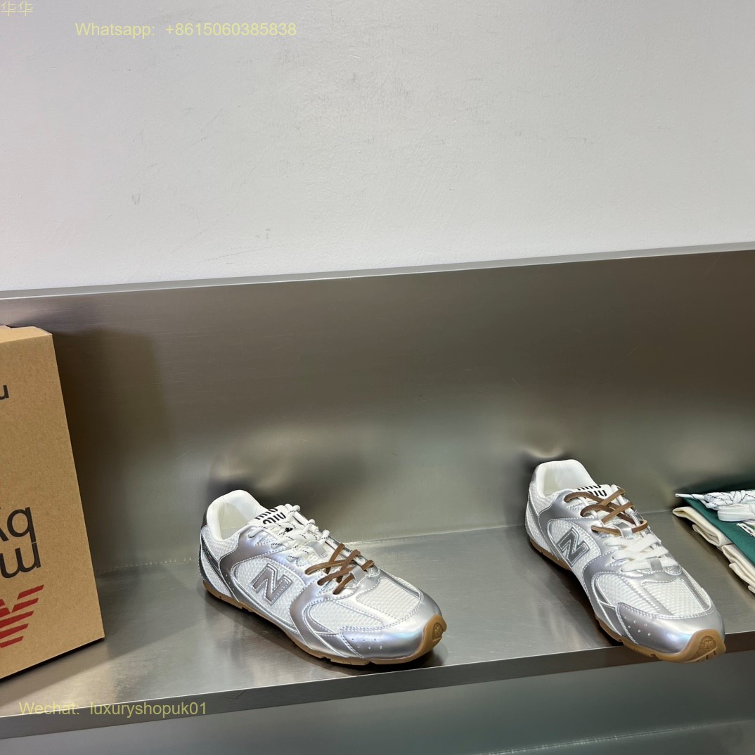 Miu Miu New Balance 530 sl leather Low Top Sneakers Women Mens Shoes