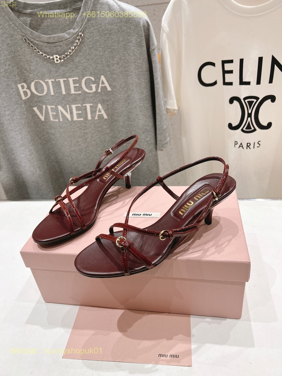 Miu Miu Strappy Leather Sandals Women Shoes