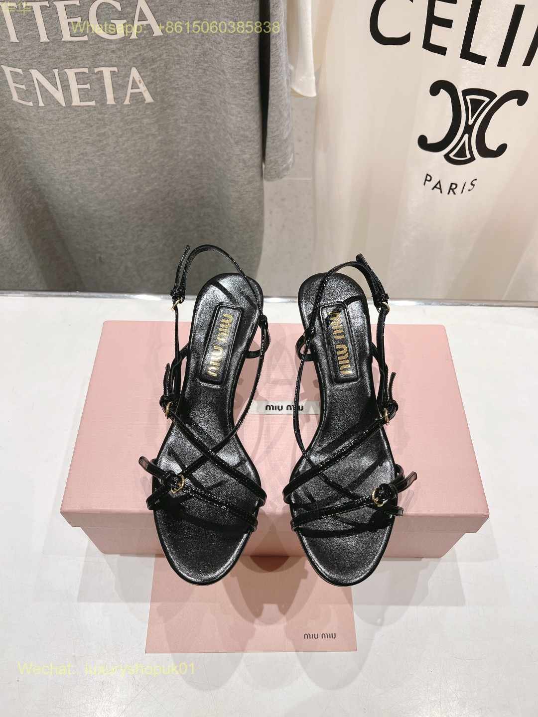 Miu Miu Strappy Leather Sandals Women Shoes