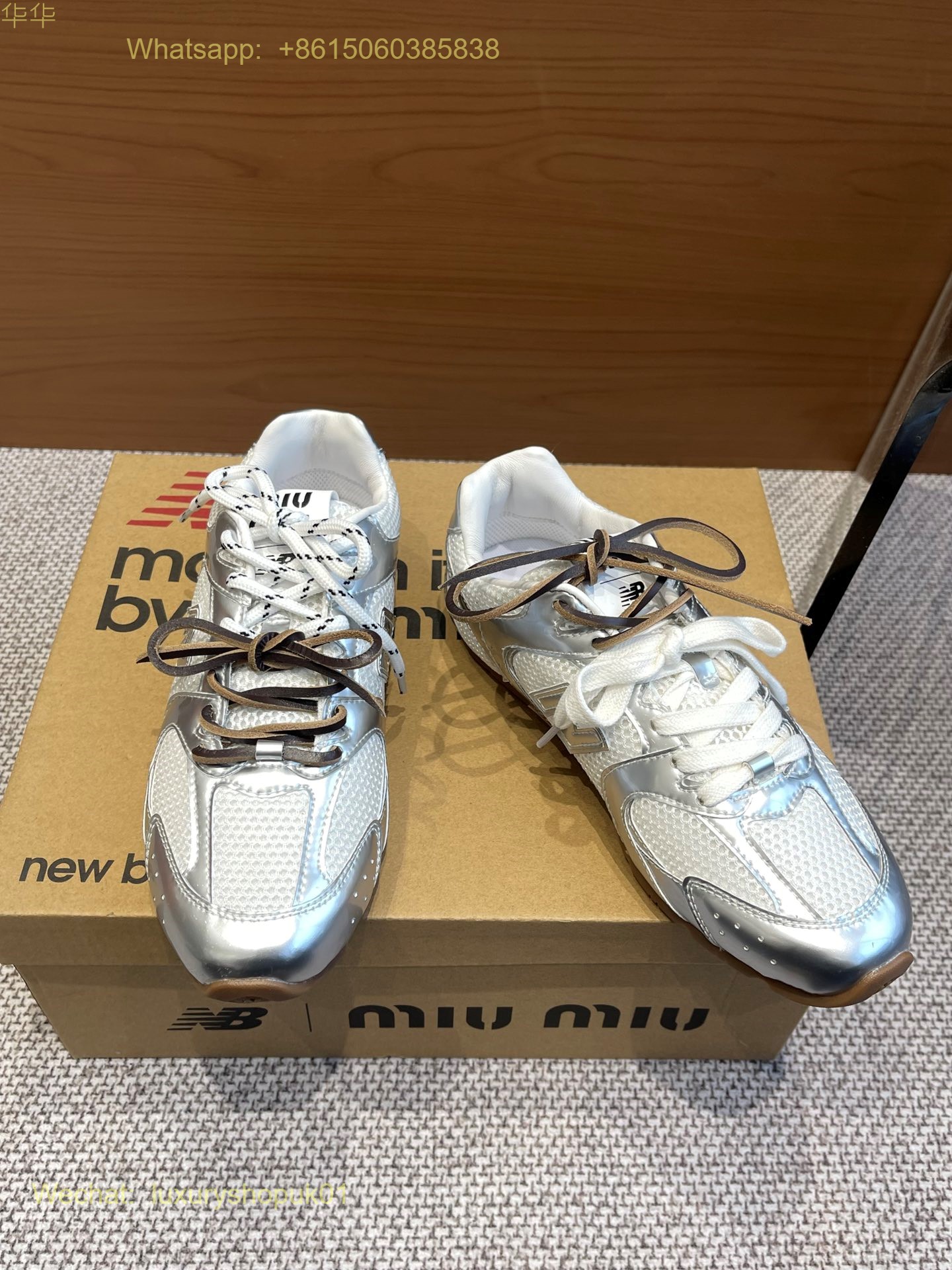 Miu Miu New Balance 530 sl leather Low Top Sneakers Women Mens Shoes