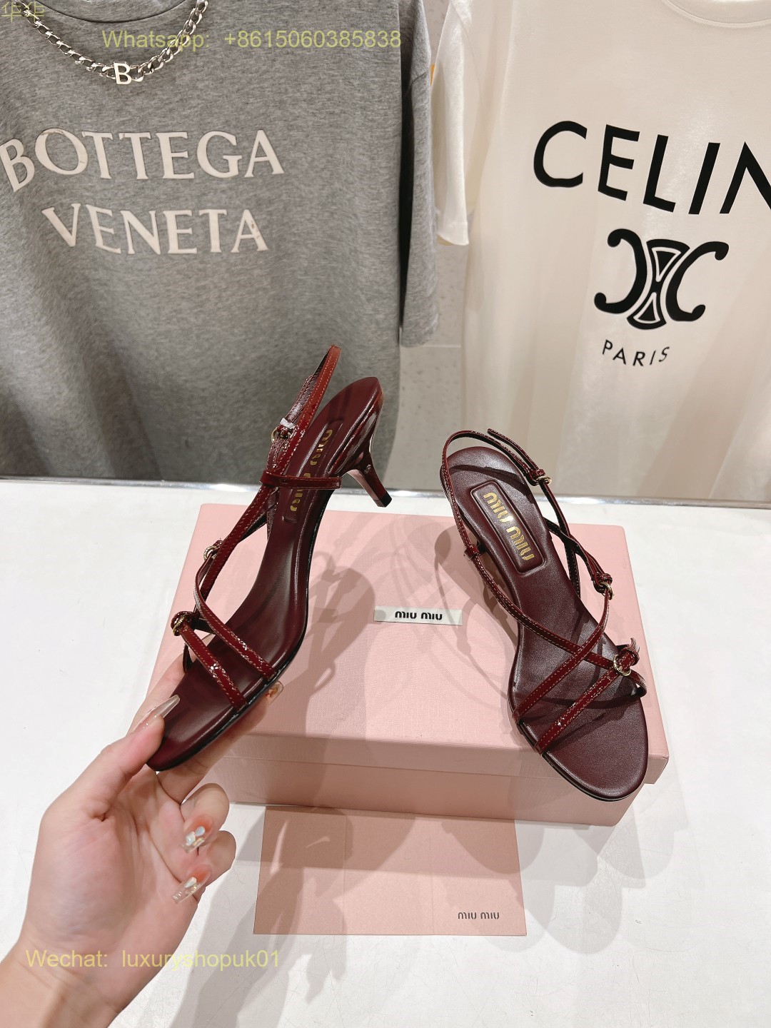 Miu Miu Strappy Leather Sandals Women Shoes