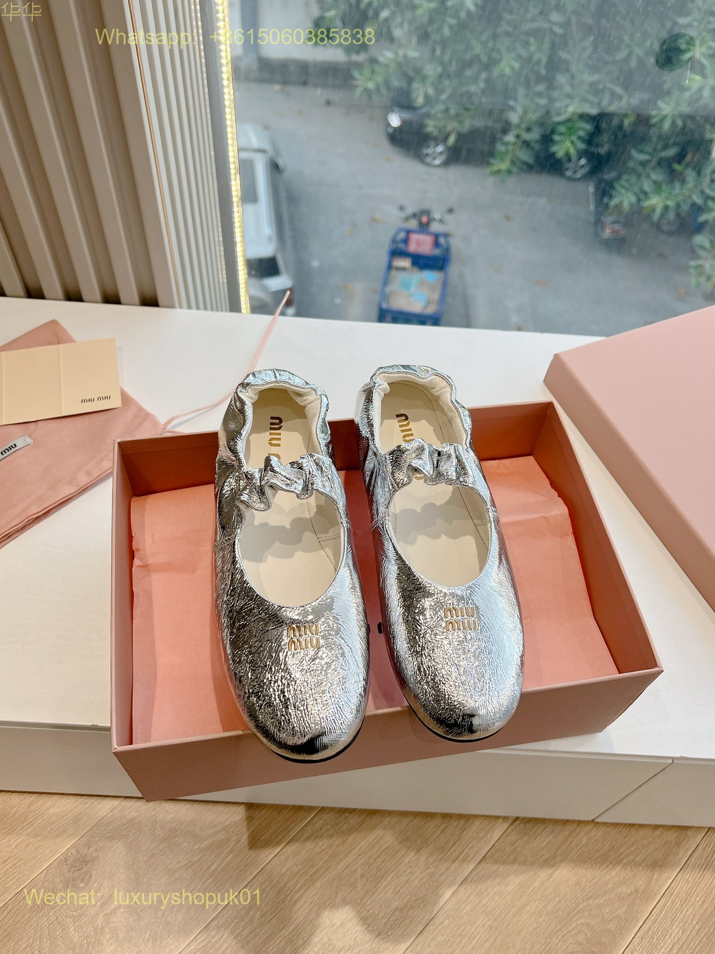 Miu Miu Ballerina Ballet Flats Women Shoes