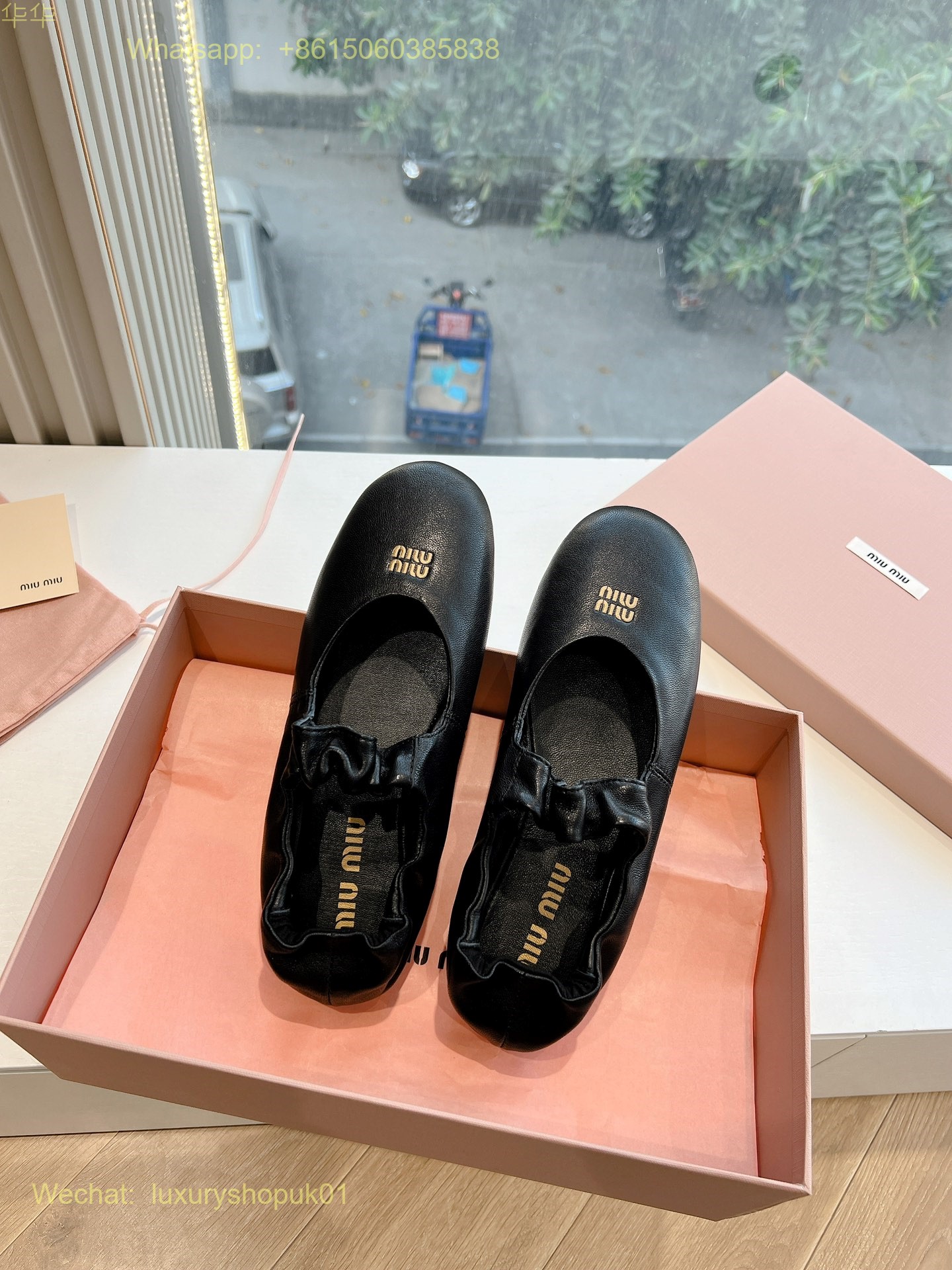 Miu Miu Ballerina Ballet Flats Women Shoes
