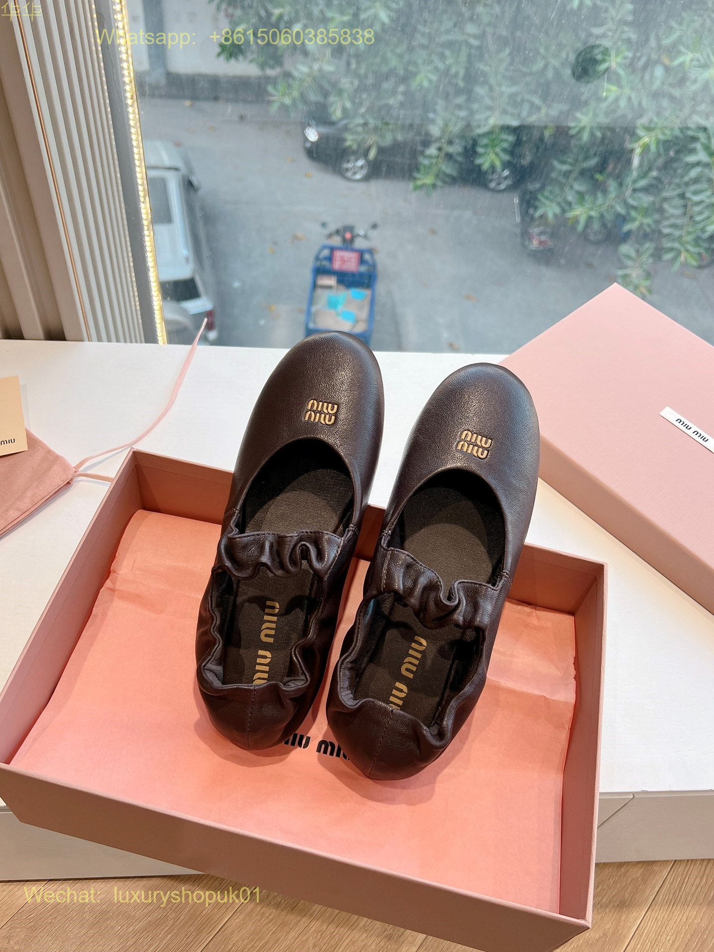 Miu Miu Ballerina Ballet Flats Women Shoes