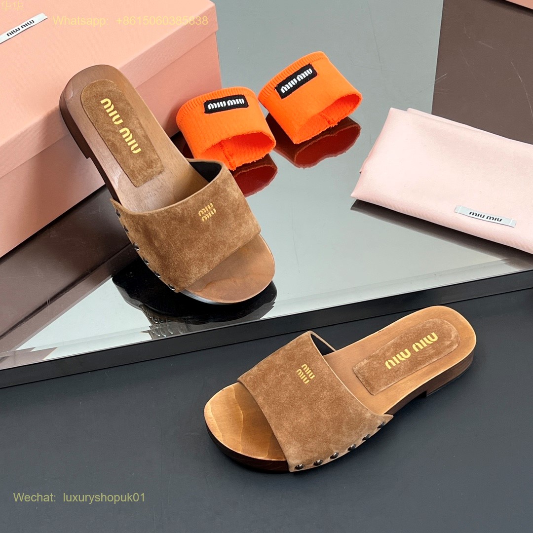 Miu Miu cork slide sandal Women Shoes