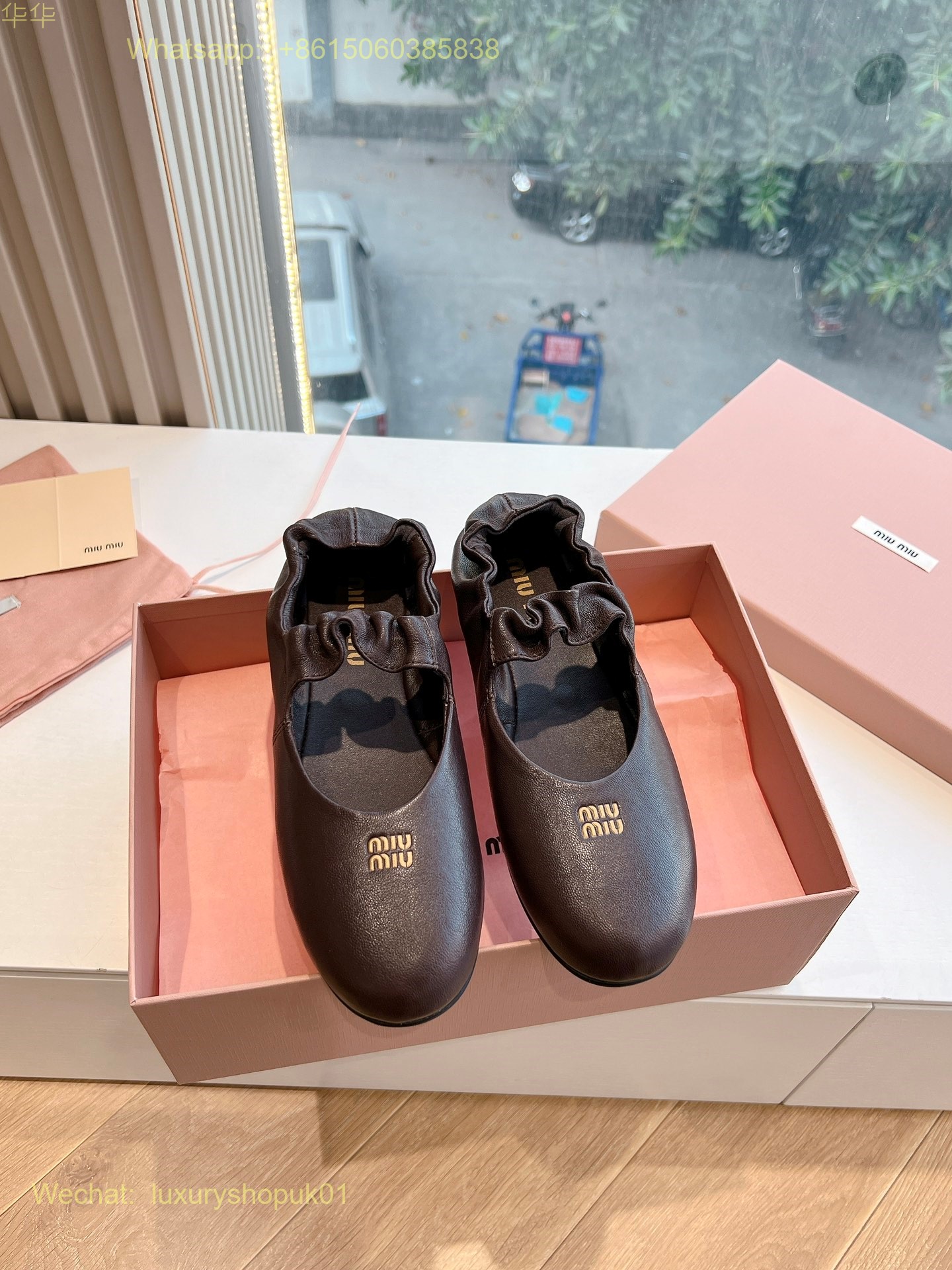 Miu Miu Ballerina Ballet Flats Women Shoes