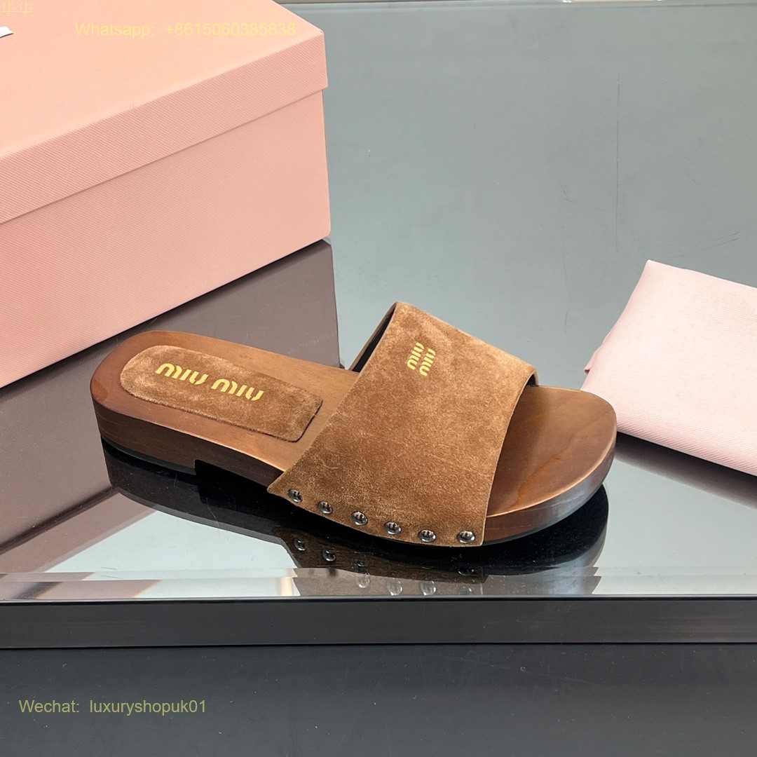 Miu Miu cork slide sandal Women Shoes