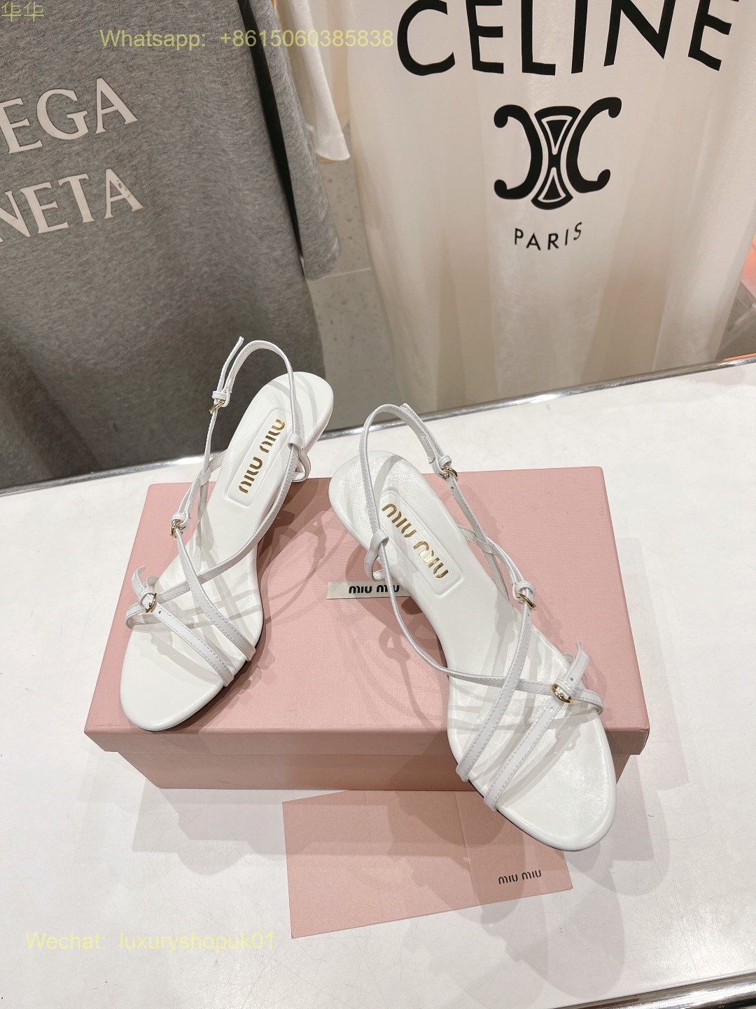 Miu Miu Strappy Leather Sandals Women Shoes