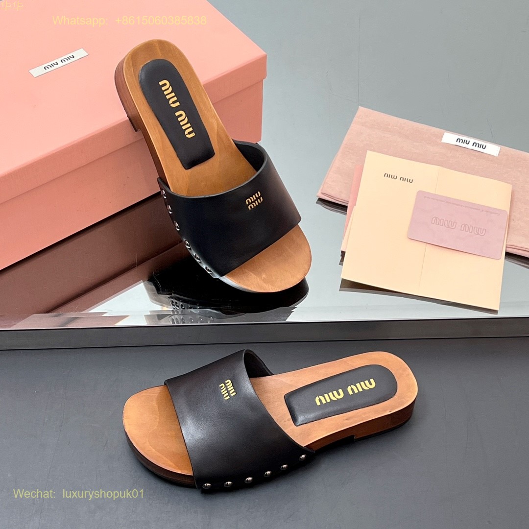 Miu Miu cork slide sandal Women Shoes