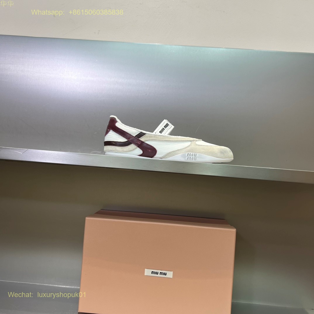 Miu Miu Ballet Flat Strap Women Shoes