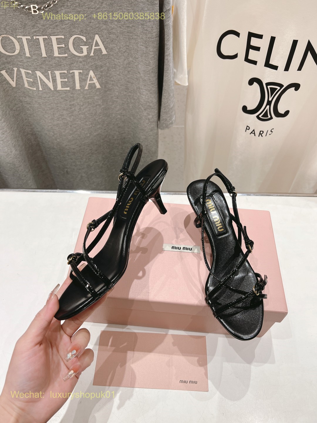 Miu Miu Strappy Leather Sandals Women Shoes