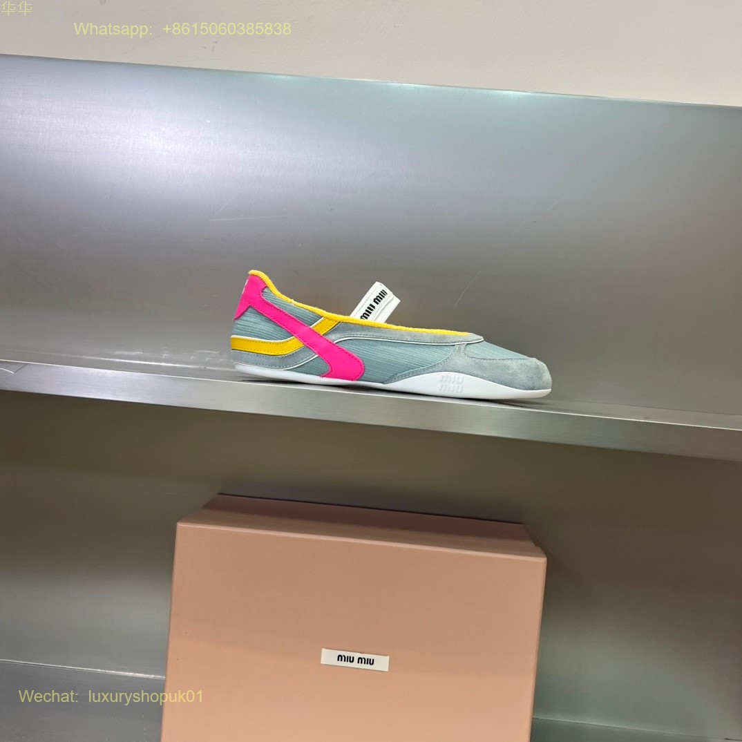 Miu Miu Ballet Flat Strap Women Shoes