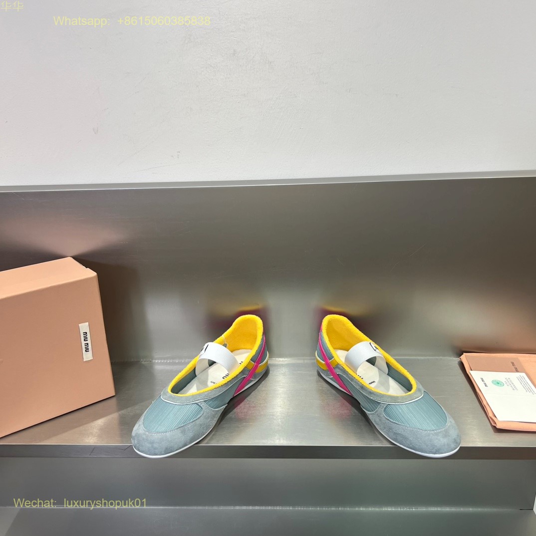 Miu Miu Ballet Flat Strap Women Shoes