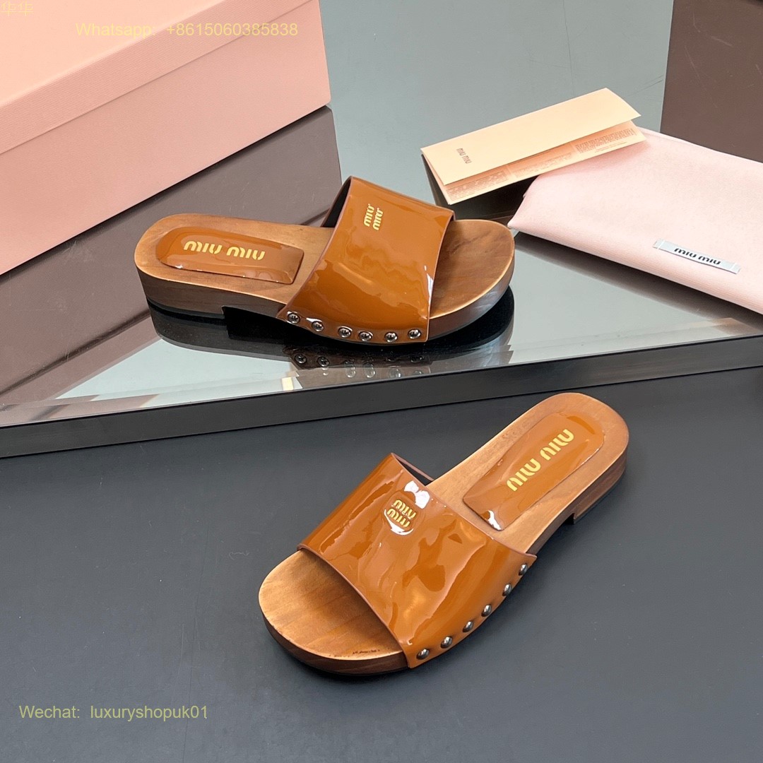Miu Miu cork slide sandal Women Shoes