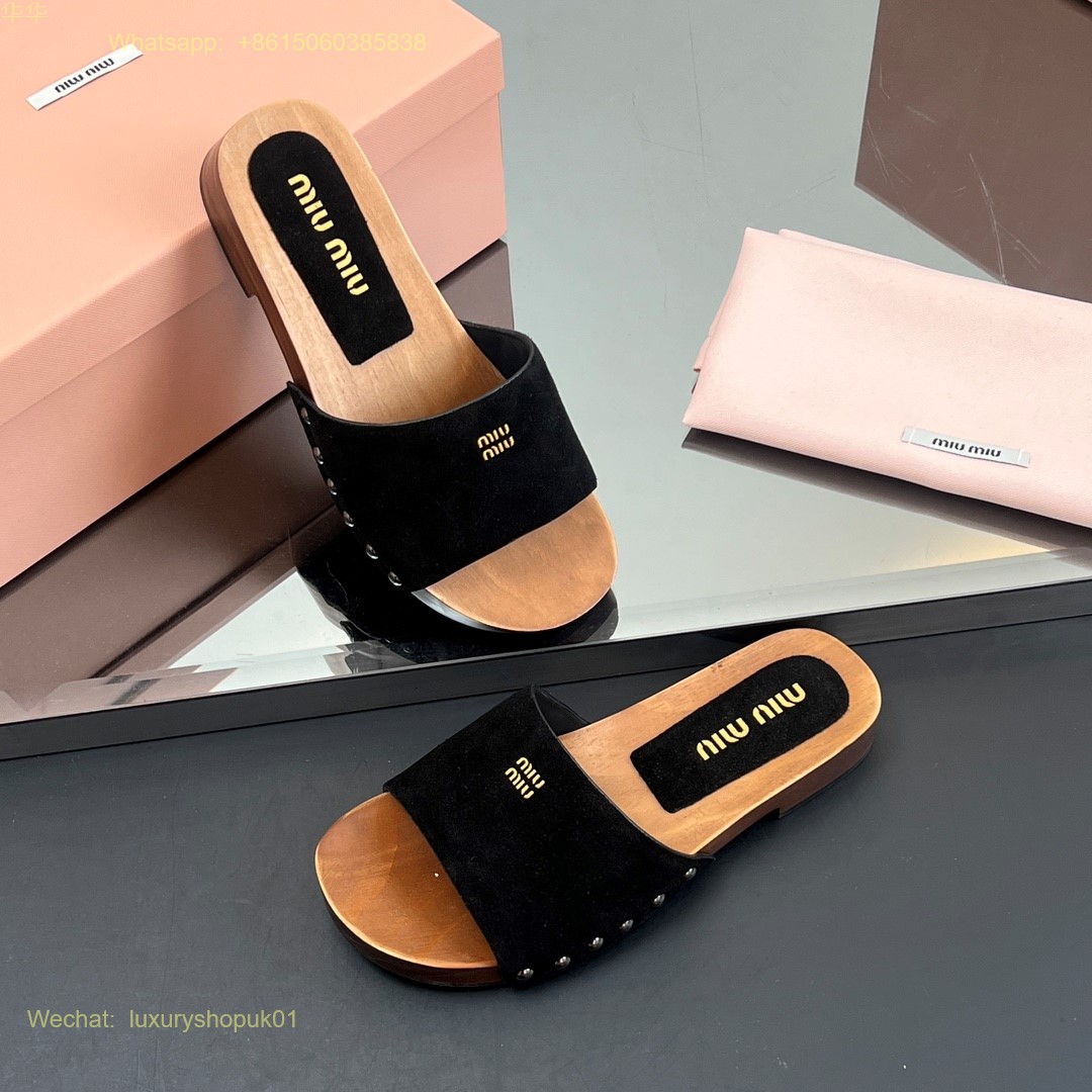 Miu Miu cork slide sandal Women Shoes
