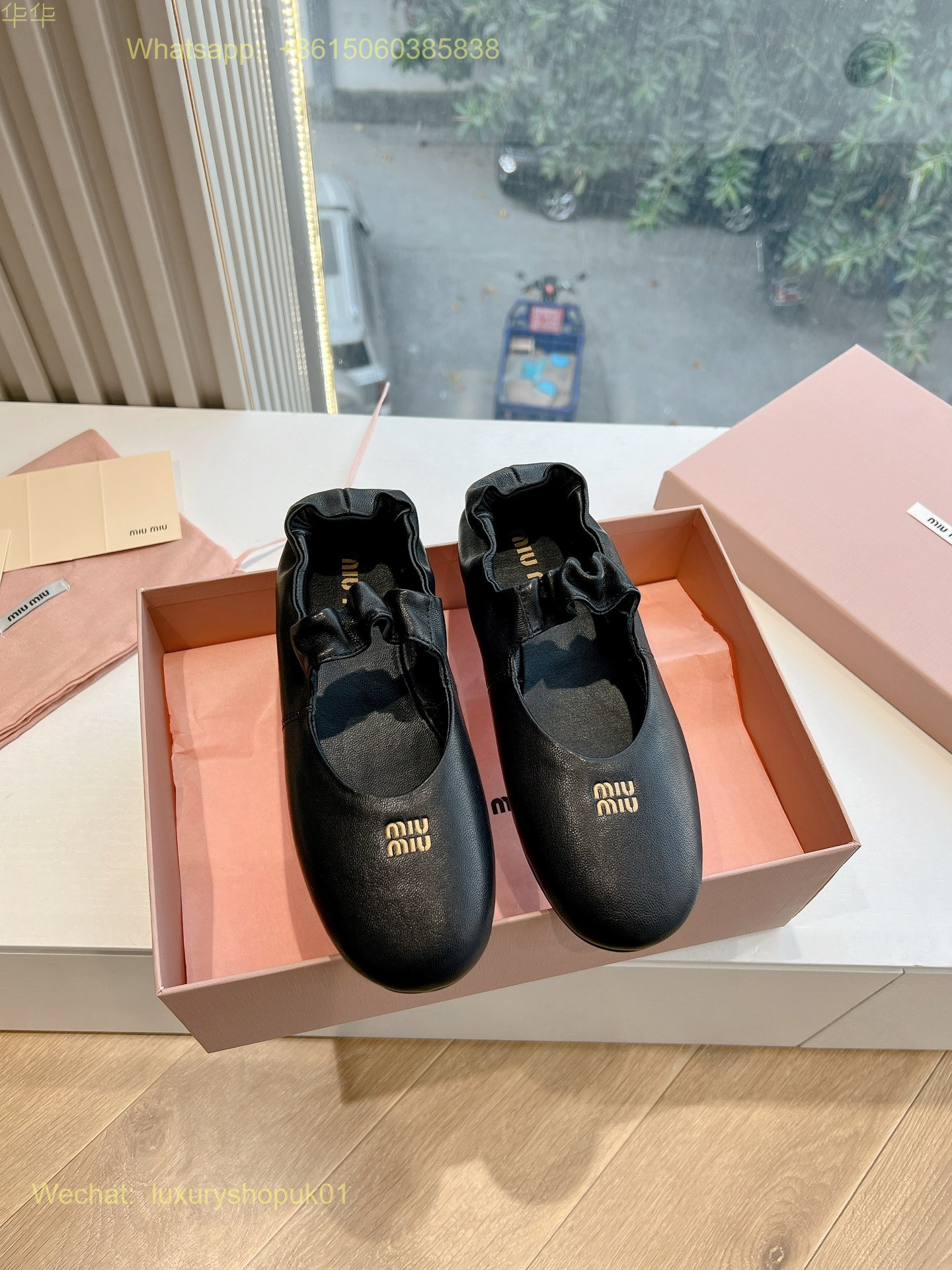 Miu Miu Ballerina Ballet Flats Women Shoes