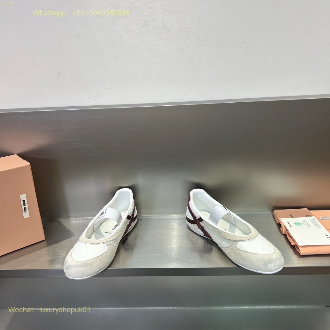 Miu Miu Ballet Flat Strap Women Shoes