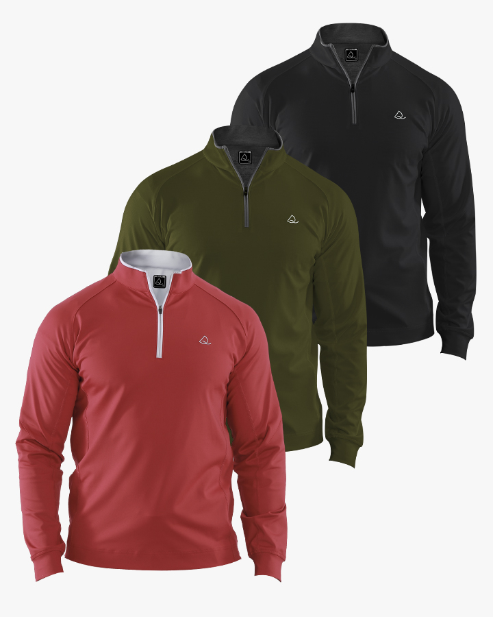 Performance 1/4 Zip Pullover 3-Pack
