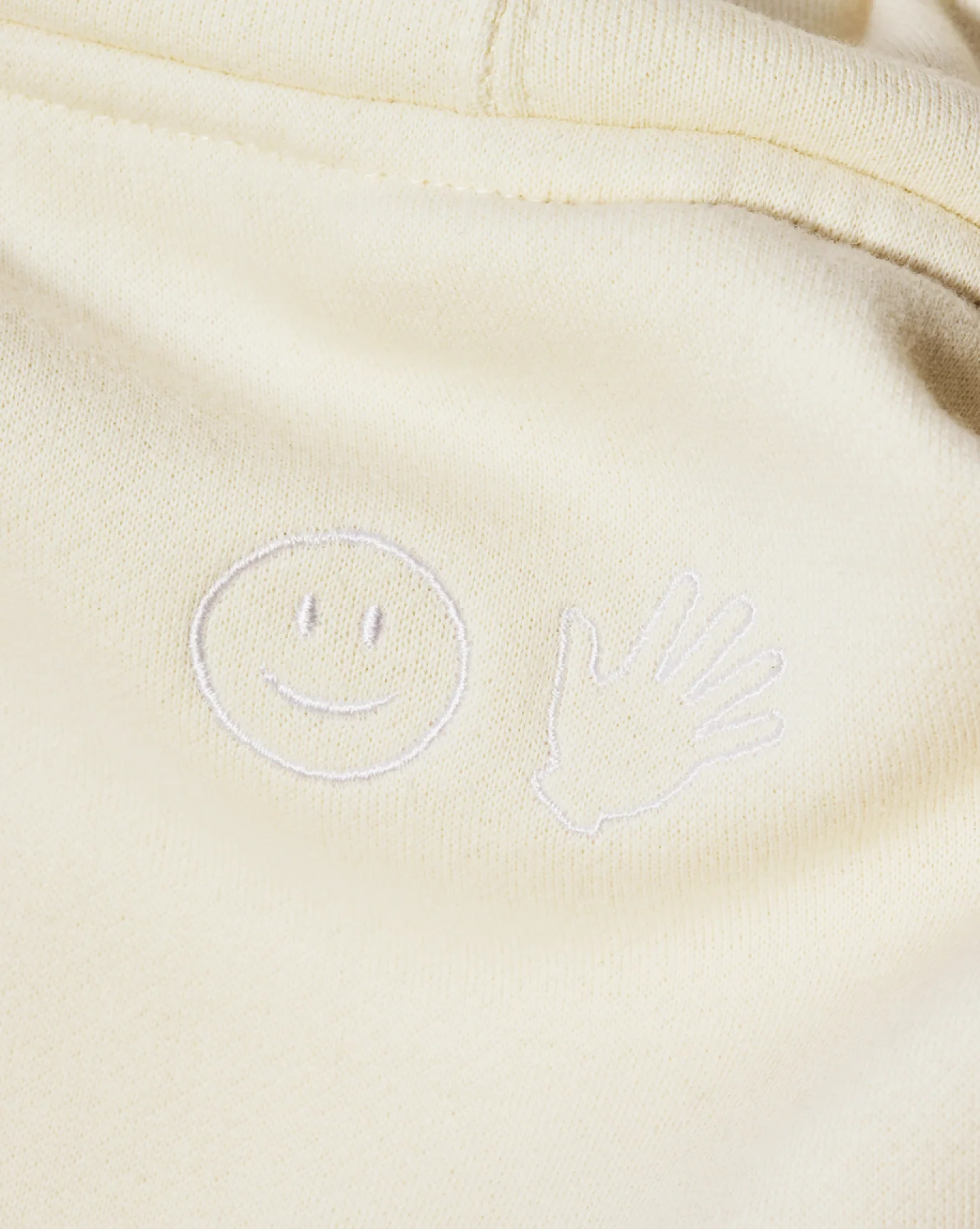 Limited Edition Embroidered Cream Hoodie