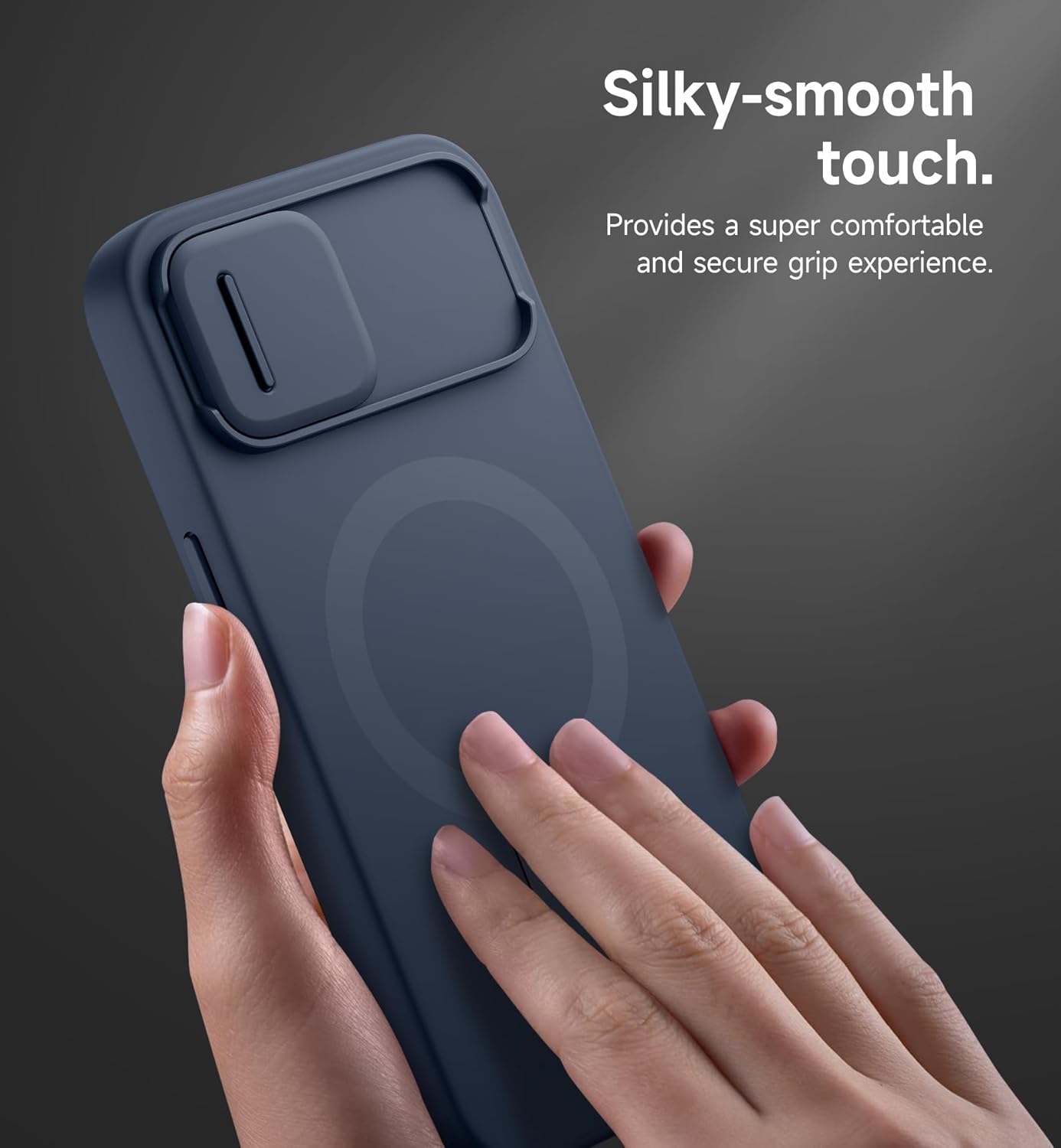 SURITCH for iPhone 12/12 Pro Case with Magnetic Camera Slide Cover and Adjustable Kickstand, Compatible with MagSafe, Shockproof Bumper Case Slim Protective Cover for iPhone 12/12 Pro 6.1 Inch, Black