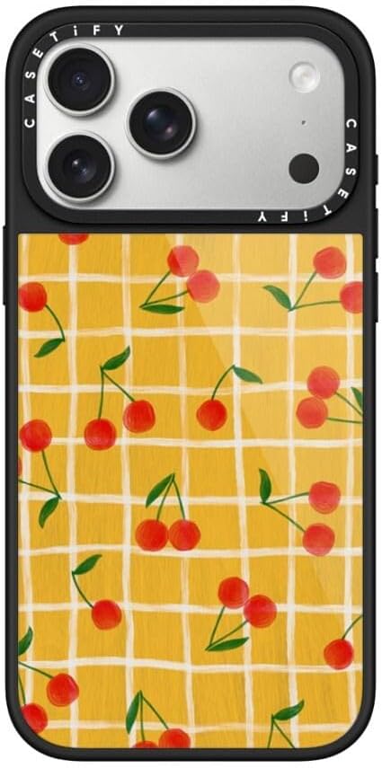 CASETiFY Glaze iPhone 17 Pro Max Case [Glossy Finish/Compatible with Magsafe / 4.9 ft. 1X Military Grade Drop Protection] - Bow Cats - Black