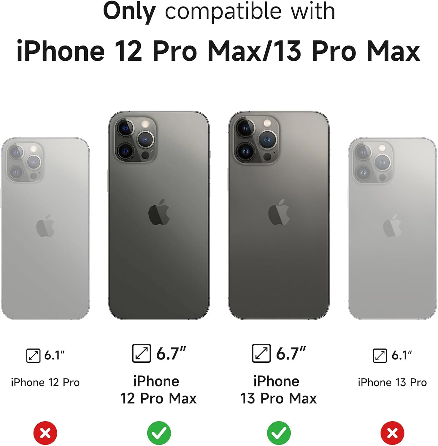 SURITCH for iPhone 12/12 Pro Case with Magnetic Camera Slide Cover and Adjustable Kickstand, Compatible with MagSafe, Shockproof Bumper Case Slim Protective Cover for iPhone 12/12 Pro 6.1 Inch, Black