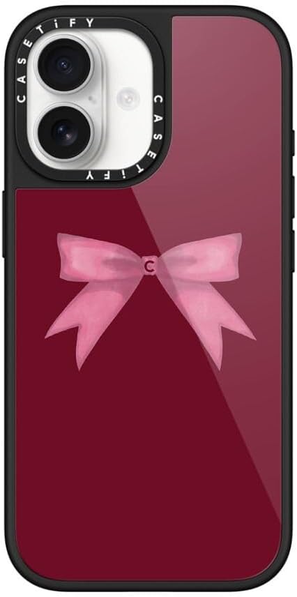 CASETiFY Glaze iPhone 17 Pro Max Case [Glossy Finish/Compatible with Magsafe / 4.9 ft. 1X Military Grade Drop Protection] - Bow Cats - Black